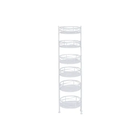 Planter Home ESPRIT White Iron 23 x 23 x 102 cm