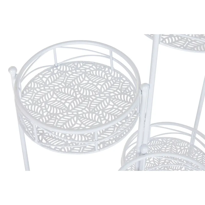 Planter Home ESPRIT White Iron 23 x 23 x 102 cm