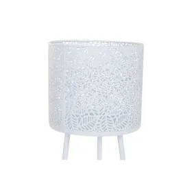 Set of Planters Home ESPRIT White Iron 23 x 23 x 66 cm