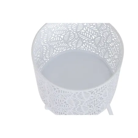 Set of Planters Home ESPRIT White Iron 23 x 23 x 66 cm