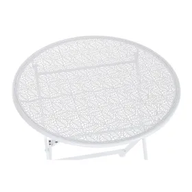 Table set with 2 chairs Home ESPRIT White 60 x 60 x 70 cm
