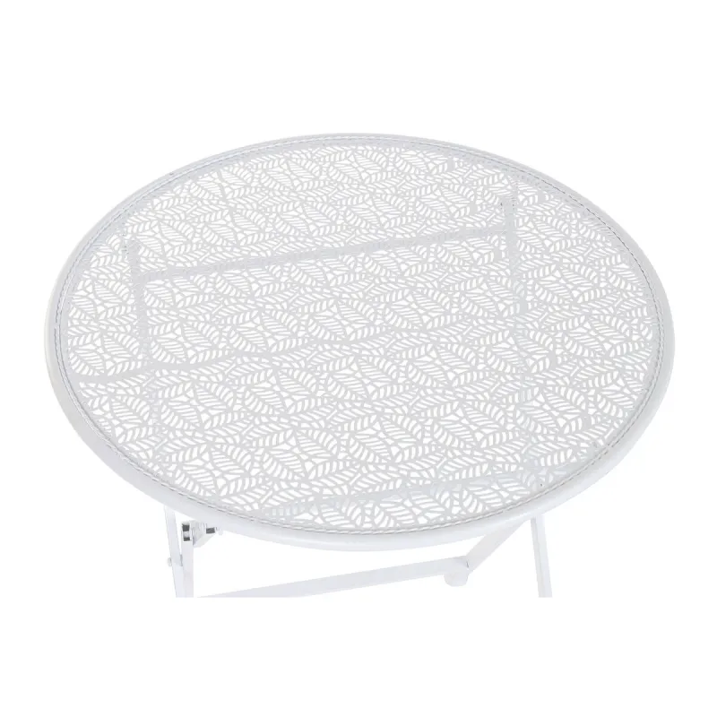 Table set with 2 chairs Home ESPRIT White 60 x 60 x 70 cm
