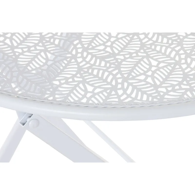 Table set with 2 chairs Home ESPRIT White 60 x 60 x 70 cm