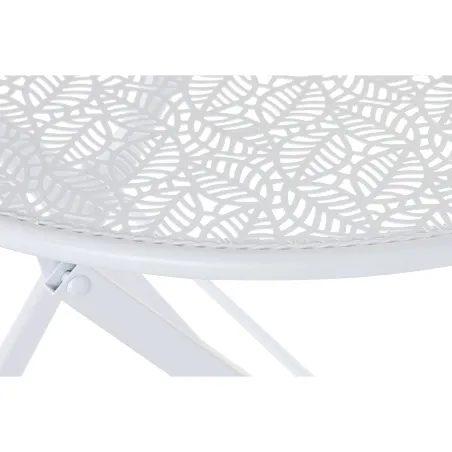Table set with 2 chairs Home ESPRIT White 60 x 60 x 70 cm