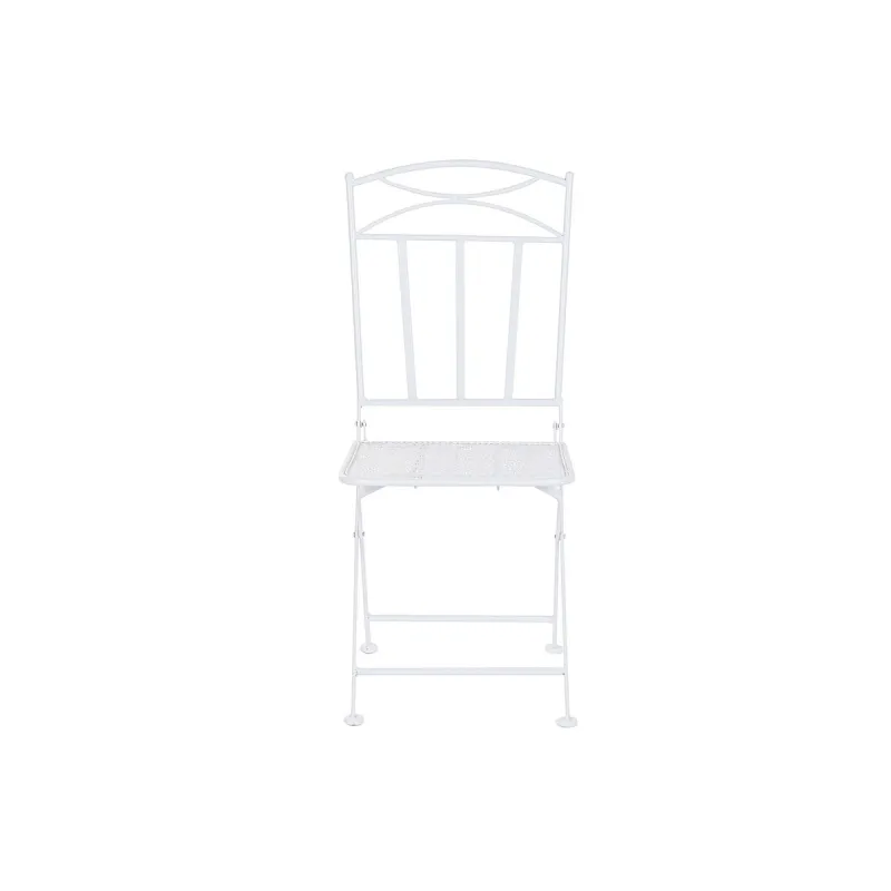 Table set with 2 chairs Home ESPRIT White 60 x 60 x 70 cm