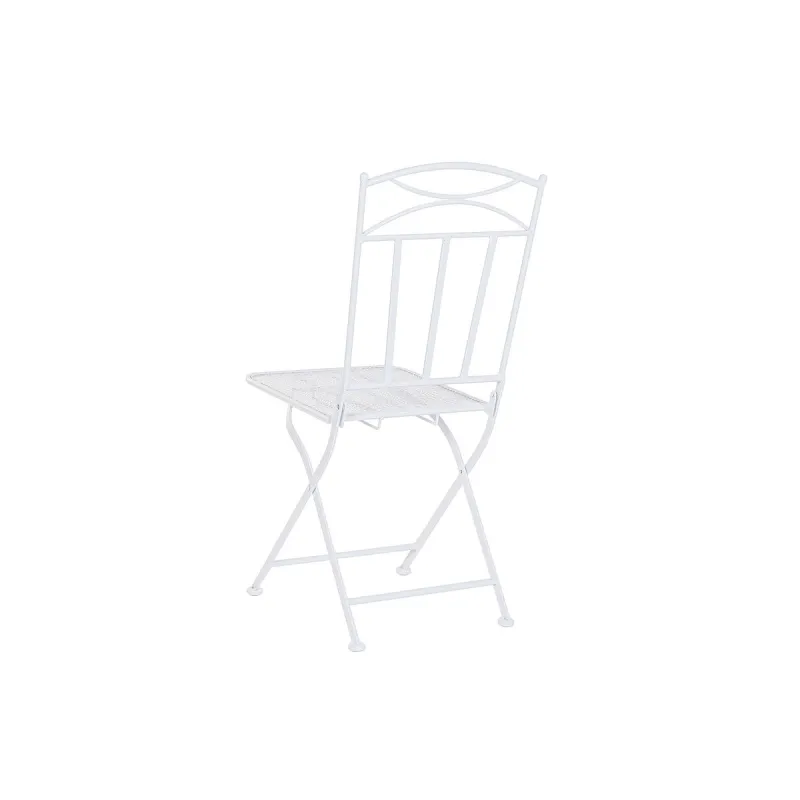 Table set with 2 chairs Home ESPRIT White 60 x 60 x 70 cm
