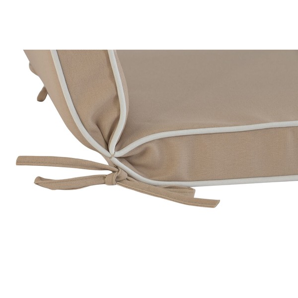 Cushion for lounger Home ESPRIT White Beige Garden 115 X 42 X 5 CM