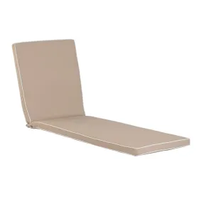 Cushion for lounger Home ESPRIT White Beige Garden 190 x 60 x 5 cm