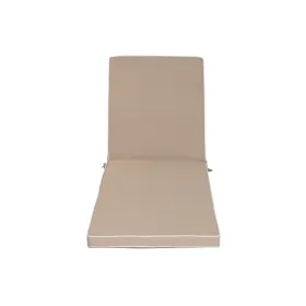 Cushion for lounger Home ESPRIT White Beige Garden 190 x 60 x 5 cm