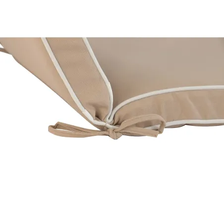 Cushion for lounger Home ESPRIT White Beige Garden 190 x 60 x 5 cm