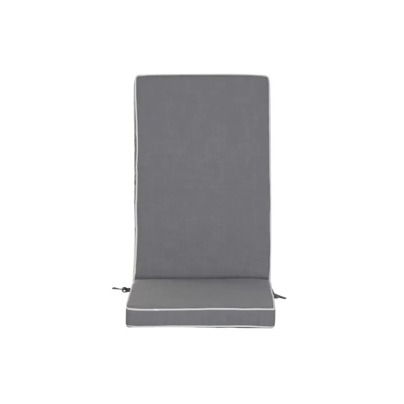Cushion for lounger Home ESPRIT White Light grey Garden 115 X 42 X 5 CM