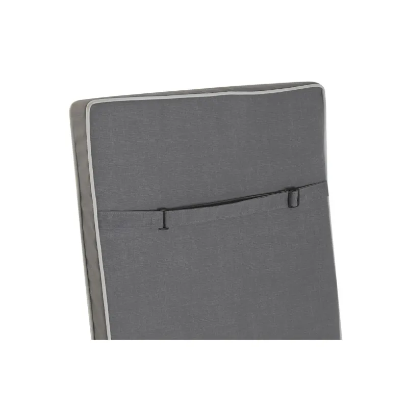 Cushion for lounger Home ESPRIT White Light grey Garden 115 X 42 X 5 CM