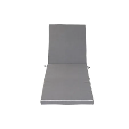 Cushion for lounger Home ESPRIT White Light grey Garden 190 x 60 x 5 cm
