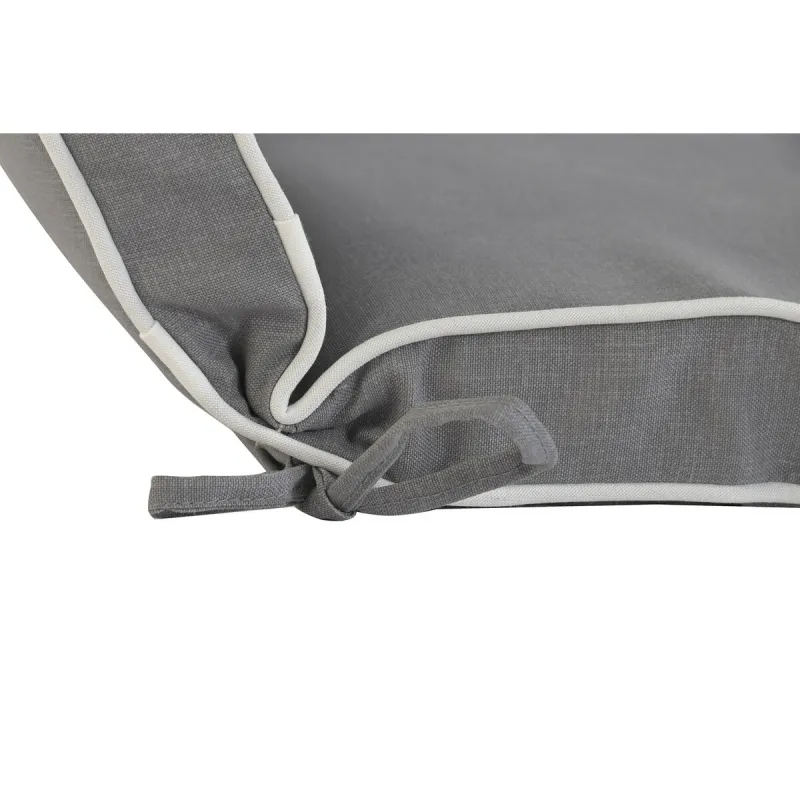 Cushion for lounger Home ESPRIT White Light grey Garden 190 x 60 x 5 cm