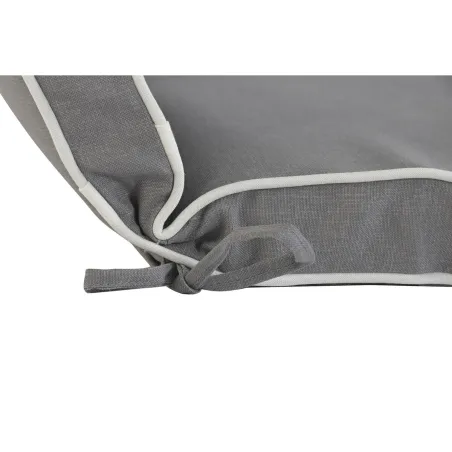 Cushion for lounger Home ESPRIT White Light grey Garden 190 x 60 x 5 cm
