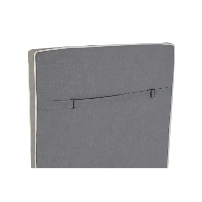 Cushion for lounger Home ESPRIT White Light grey Garden 190 x 60 x 5 cm