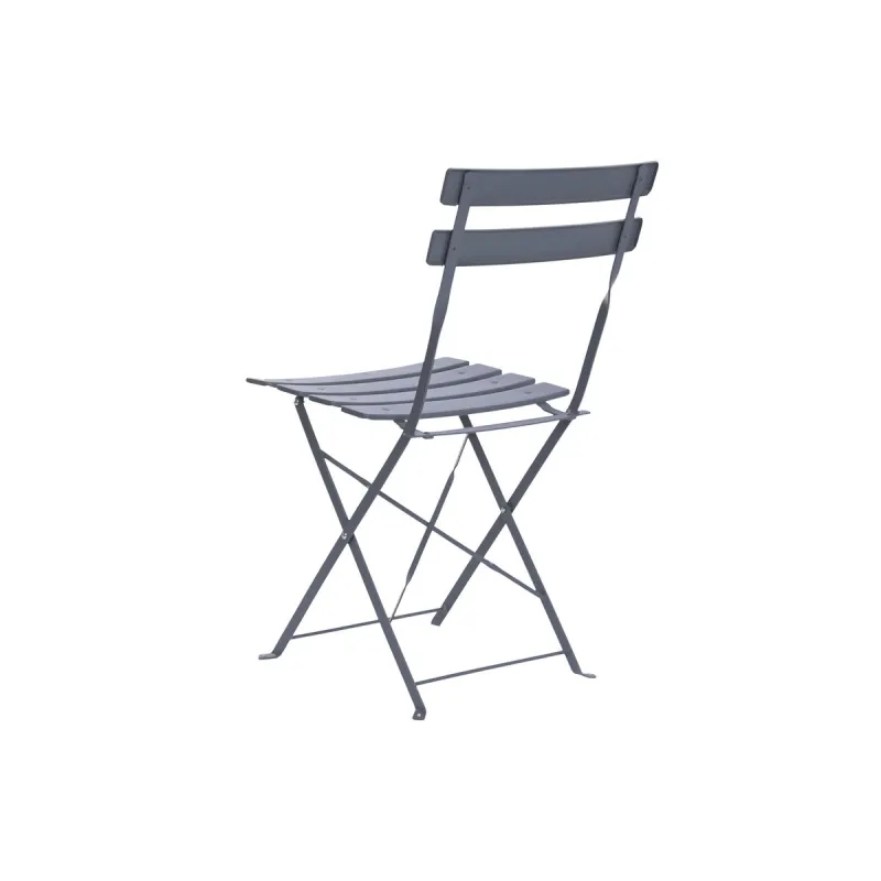 Table set with 2 chairs Home ESPRIT Grey 60 x 60 x 71 cm