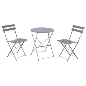 Table set with 2 chairs Home ESPRIT Green 60 x 60 x 71 cm