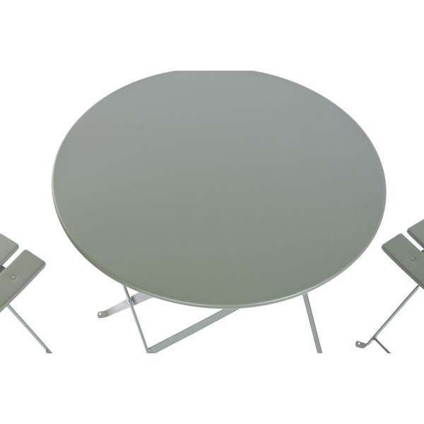 Table set with 2 chairs Home ESPRIT Green 60 x 60 x 71 cm