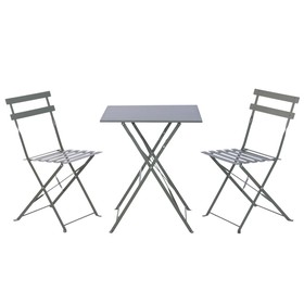 Table set with 2 chairs Home ESPRIT Green 60 x 60 x 71 cm