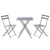 Table set with 2 chairs Home ESPRIT Green 60 x 60 x 71 cm