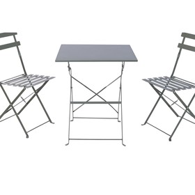 Table set with 2 chairs Home ESPRIT Green 60 x 60 x 71 cm