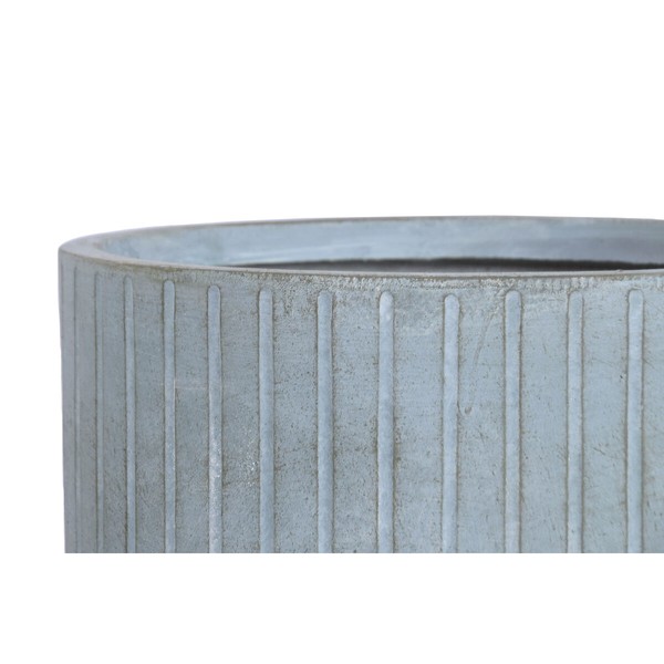 Set of Planters Home ESPRIT Turquoise Fibre Magnesium 44 x 44 x 43 cm (4 Units)