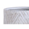 Set of Planters Home ESPRIT Brown Grey Fibre Magnesium 51 x 51 x 51 cm (3 Pieces)