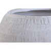 Set of Planters Home ESPRIT Beige Fibre Magnesium 55 x 55 x 38 cm (2 Pieces)