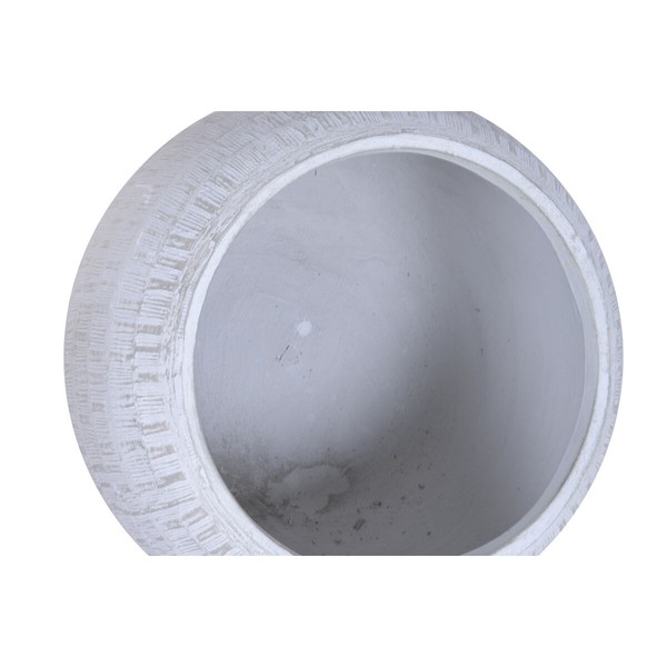 Set of Planters Home ESPRIT Beige Fibre Magnesium 55 x 55 x 38 cm (2 Pieces)