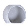 Set of Planters Home ESPRIT Beige Fibre Magnesium 55 x 55 x 38 cm (2 Pieces)