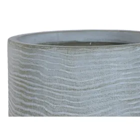 Set of Planters Home ESPRIT Grey Fibre Magnesium 33 x 33 x 62 cm (2 Pieces)