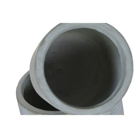 Set of Planters Home ESPRIT Grey Fibre Magnesium 33 x 33 x 62 cm (2 Pieces)