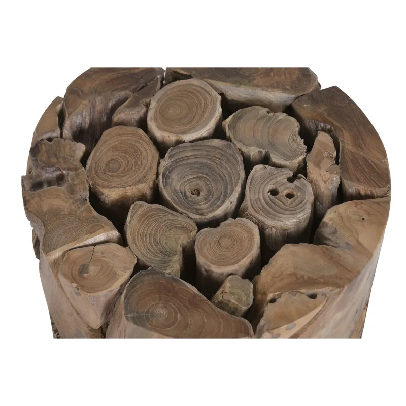 Footrest Home ESPRIT Brown 35 x 35 x 40 cm