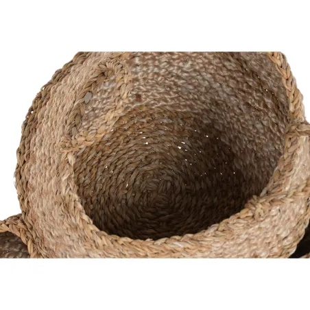 Basket set Home ESPRIT Natural Jute Seagrass (2 Pieces)