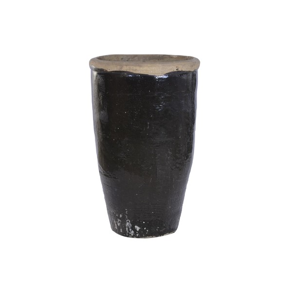 Vase Home ESPRIT Black Clay Oriental 58 X 58 X 95 CM