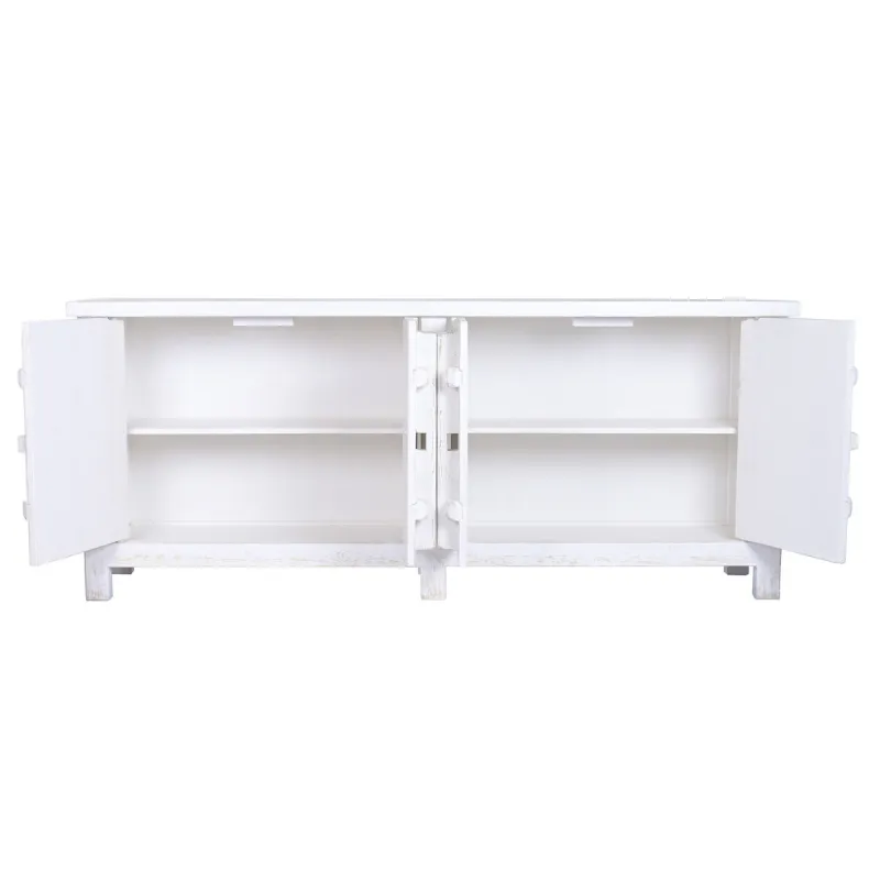 Sideboard Home ESPRIT White Elm wood 230 x 48 x 96 cm