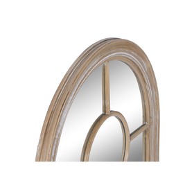 Wall mirror Home ESPRIT White Natural Cottage Window 68 x 4 x 128 cm