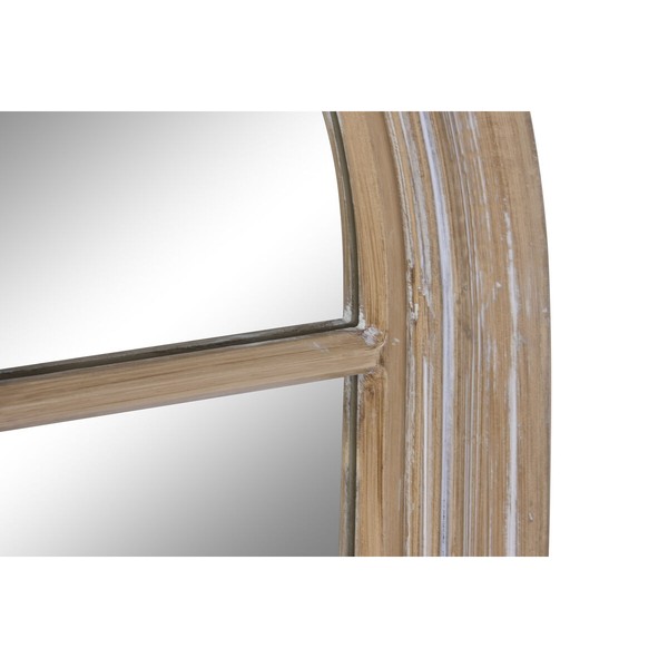 Wall mirror Home ESPRIT White Natural Cottage Window 68 x 4 x 128 cm
