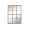 Wall mirror Home ESPRIT Natural Window 90 x 3,5 x 120 cm