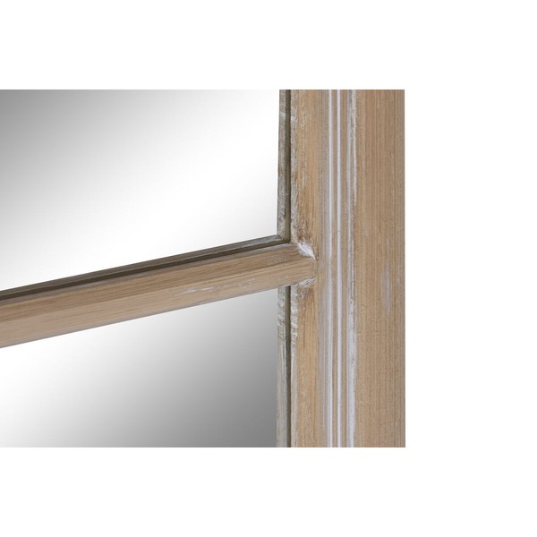 Wall mirror Home ESPRIT Natural Window 90 x 3,5 x 120 cm