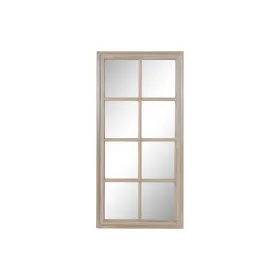 Wall mirror Home ESPRIT Natural Window 57,5 X 3,5 X 118 CM