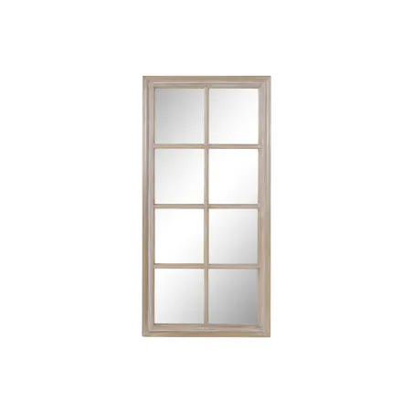 Wall mirror Home ESPRIT Natural Window 57,5 X 3,5 X 118 CM