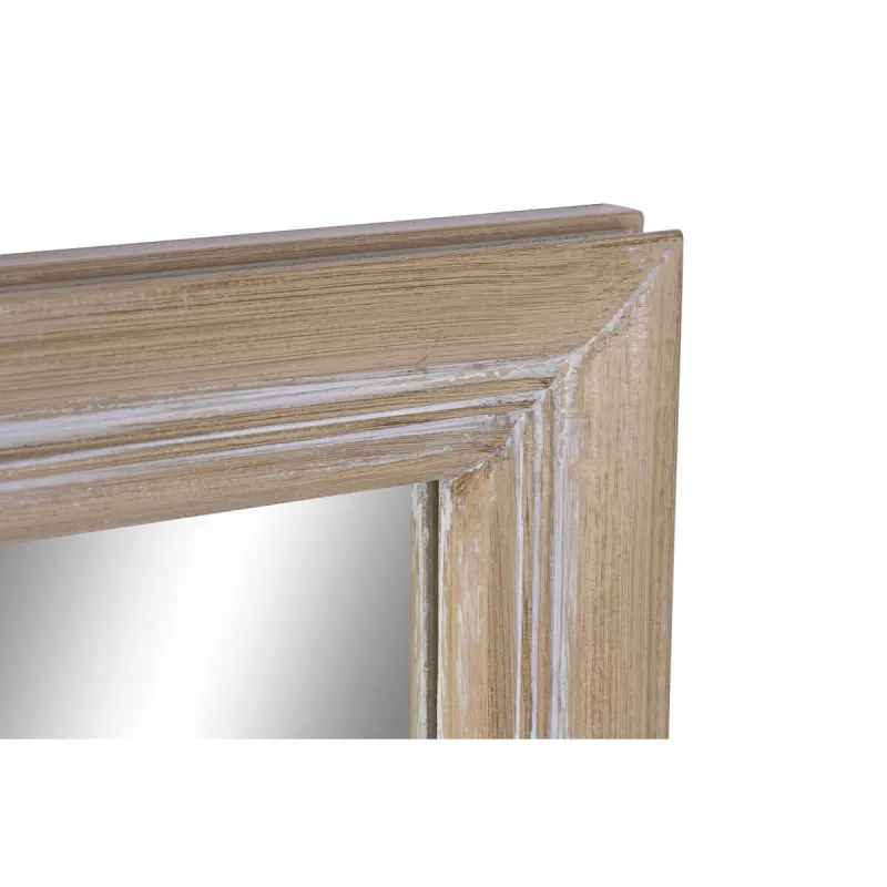 Wall mirror Home ESPRIT Natural Window 57,5 X 3,5 X 118 CM