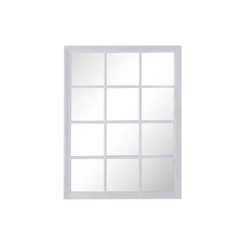 Wall mirror Home ESPRIT White Window 90 x 3,5 x 120 cm