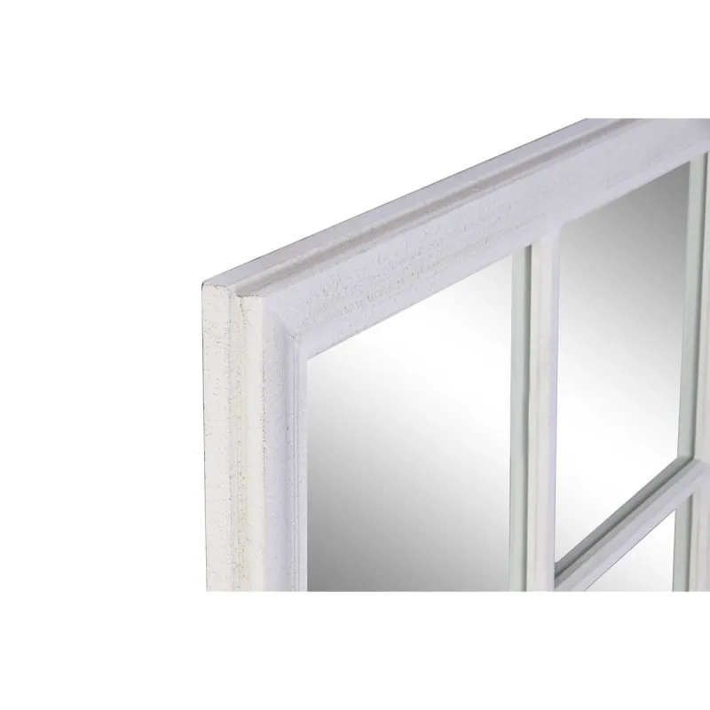 Wall mirror Home ESPRIT White Window 90 x 3,5 x 120 cm