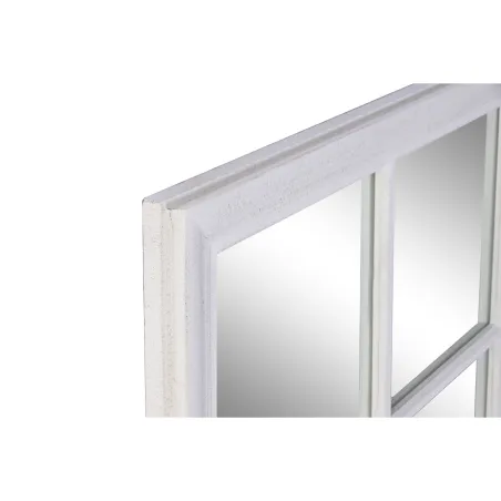Wall mirror Home ESPRIT White Window 90 x 3,5 x 120 cm