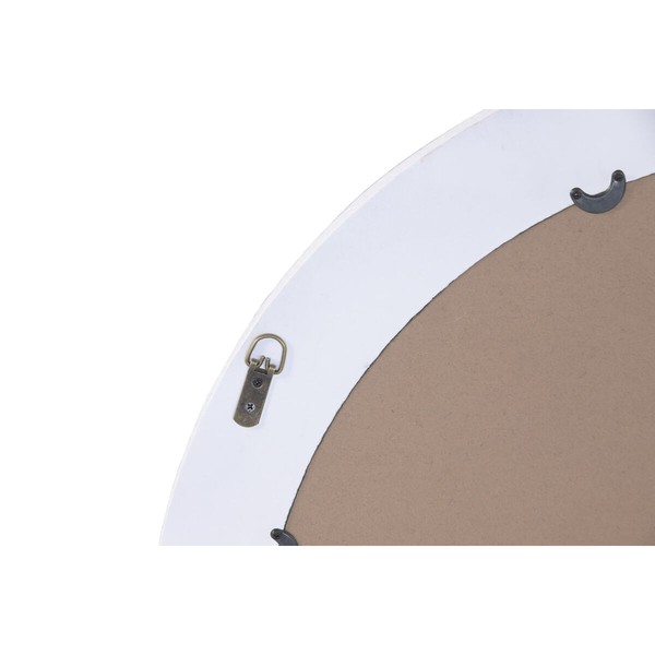 Wall mirror Home ESPRIT White Scandi 80 x 2,8 x 80 cm