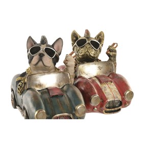 Decorative Figure Home ESPRIT Multicolour Dog Loft (2 Units)