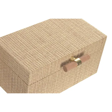 Jewelry box Home ESPRIT Natural Wood 26 X 18 X 13,3 CM (2 Units)